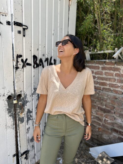 REMERA AMY - BEIGE