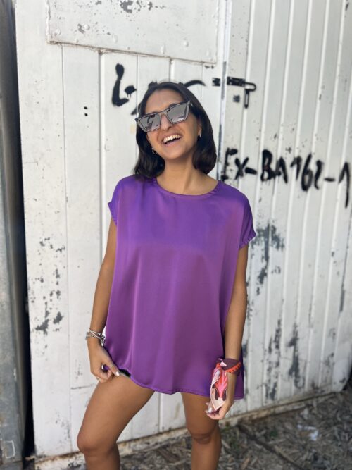 REMERA TOLEDO VIOLETA - ESCOTE REDONDO
