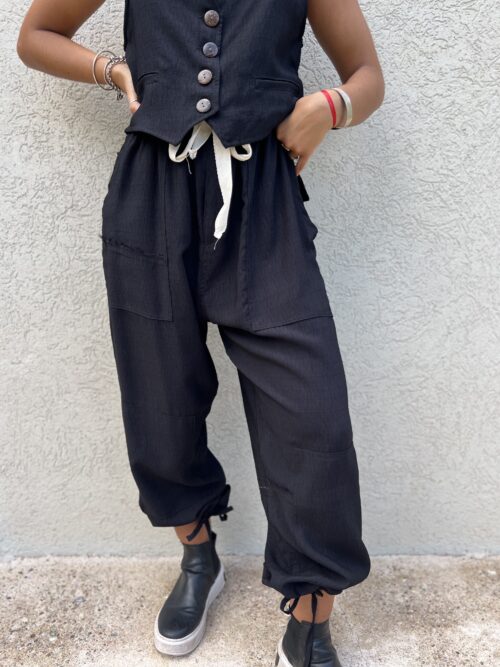 PANTALON SANTORINI NEGRO