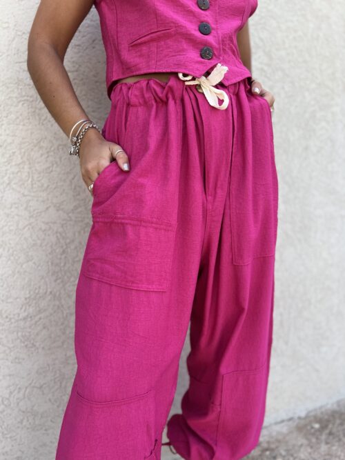 PANTALON SANTORINI FUCCIA