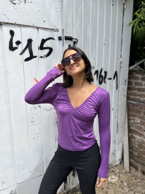 REMERA HERAS - VIOLETA