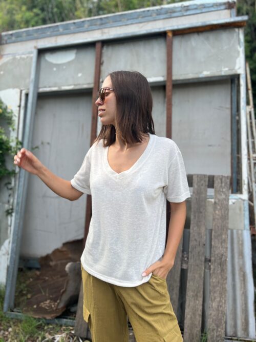 REMERA MORLANDA BLANCA