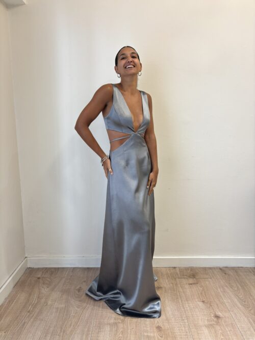 VESTIDO LUCA PLATEADO