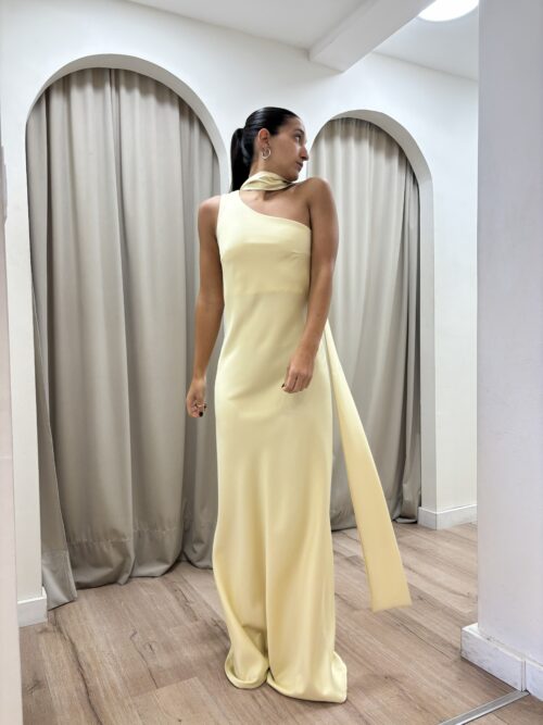 VESTIDO LOREA AMARILLO PASTEL